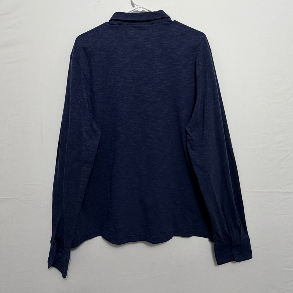 Joseph Abboud Men’s size XL Slim Fit Long Sleeve Polo Shirt Blue(A466)✨ - Picture 6 of 12